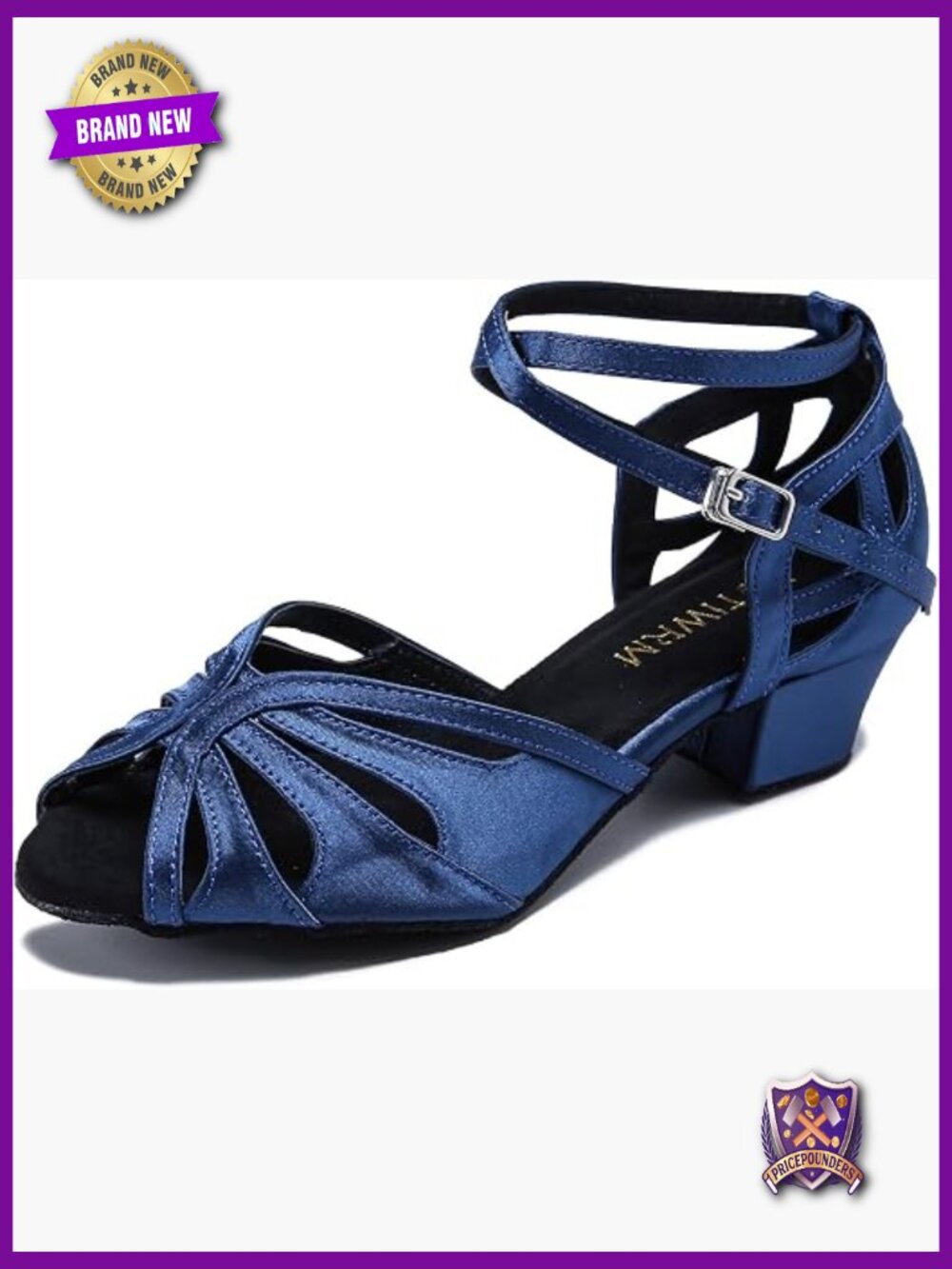 Women Low Heel Ballroom Dance Shoes Latin Salsa Practice Comfortable Cuban